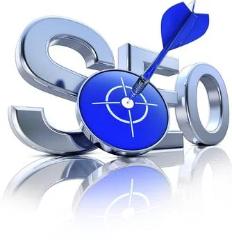 High resolution rendering of a SEO icon Foto stock