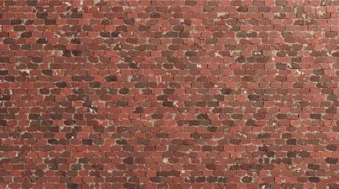 High resolution rust red brick texture background wall. Old brickwork wallpaper Stock Photos