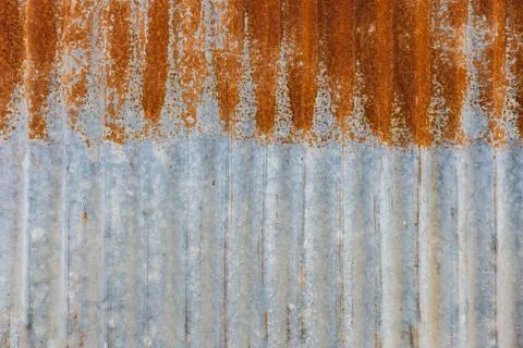High resolution Rusty corrugated iron texture background Stock Photos