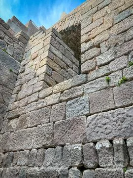 High Resolution Sharp Details of Trajan Temple built by Romans under Empero.. Foto stock