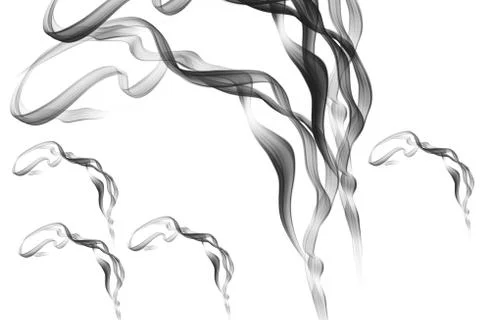High resolution smoke brush Illustrazione stock