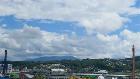 High resolution time-lapse of cloudscape over Caucasian mountains in Sochi Stock Footage 132133237