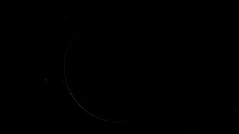 High resolution time lapse video showing the phases of the moon from new moon to Stock Footage 254883230