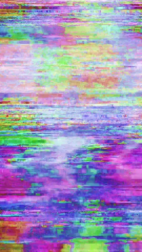 High Resolution Vertical Glitch Background Loop in Ultra HD 4K for Premium Video stock 341480170