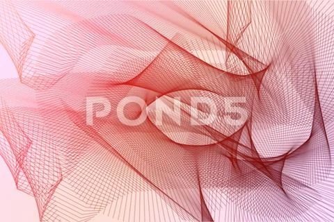 High Resolution Vibrant Ribbon Pattern Abstract Digital Art PSD Template