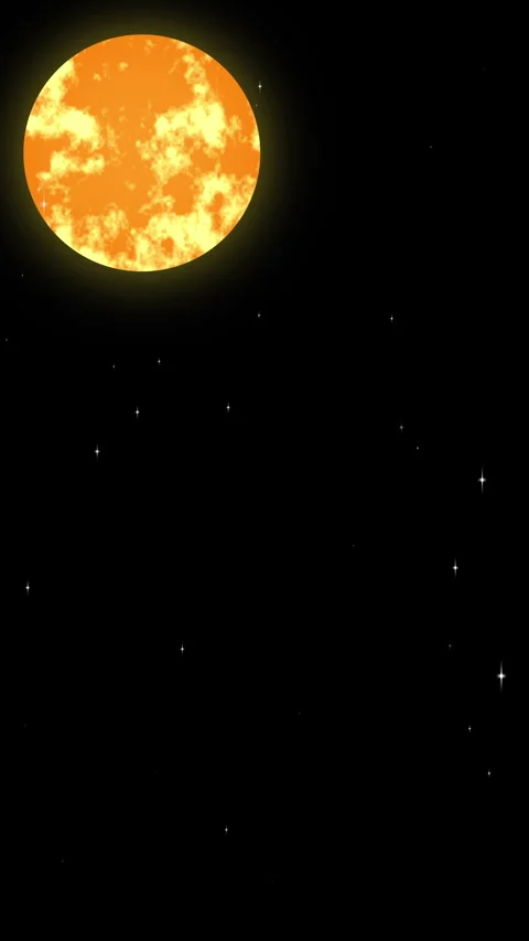 High-Resolution Video of the Moon and Stars: Breathtaking Night Sky Stock Footage 269628844