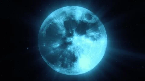 High resolution video with shinig full moon. Super moon. Attractive background n Video stock 254883201