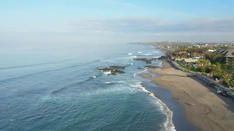 High Rise on Beautiful Beach Stock Footage 119687440