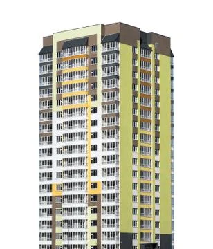 High rise building Ilustración de archivo