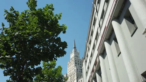 High-rise building on Red Gate Square 2 Video stock 156390693