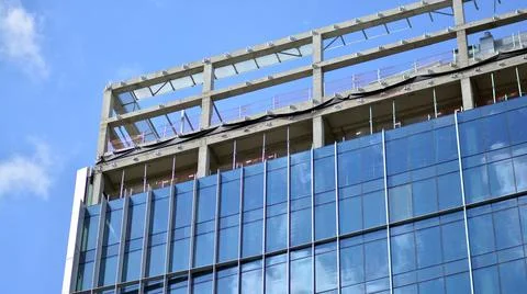 High-rise building under construction. Stock Photos