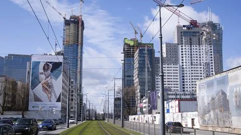 High-rise building under construction. Stock Photos