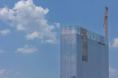 High rise building under construction in Atlanta Stock Photos