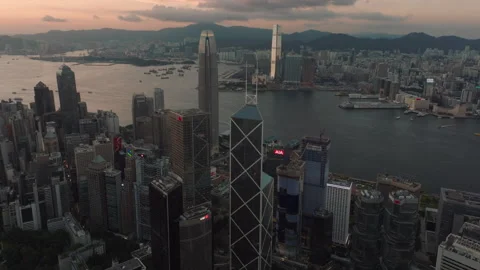 High rise buildings in downtown Central ... | Stock Video | Pond5