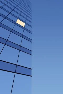 High-rise buildings in the evening Ilustración de archivo
