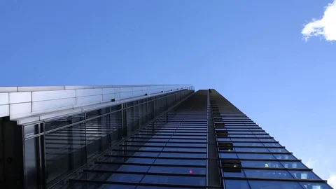 High-rise with cloudy sky, timelapse, London Video stock 71097990