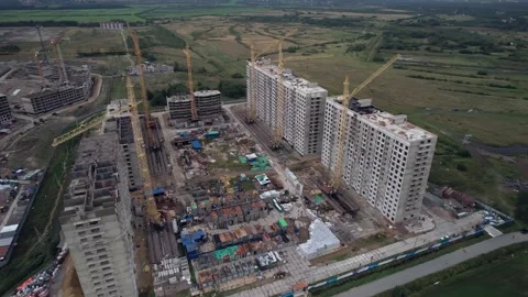 High-rise construction Stock Footage 161433015