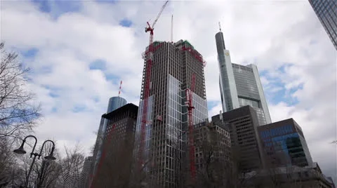 High-rise construction timelapse Stock Footage 22678688