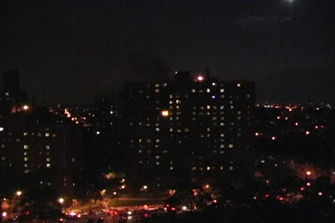 High Rise Fire Video stock 83102