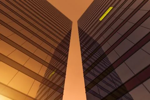 High-rise modern building Ilustración de archivo