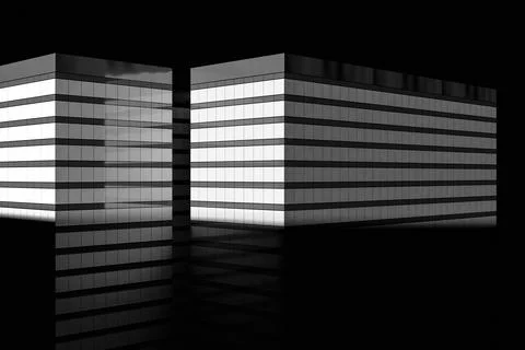 High-rise modern building Ilustración de archivo