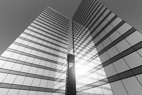 High-rise modern building Ilustración de archivo