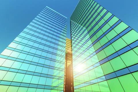 High-rise modern building Ilustración de archivo