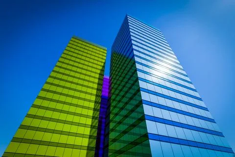 High-rise modern building Ilustración de archivo