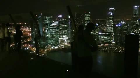 High rise night view Stock Footage 10877801