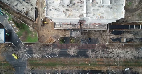 High rise residential complex under construction Stock Footage 123433144