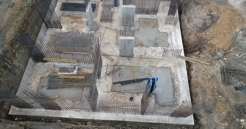 High rise residential complex under construction Stock Footage 123433778