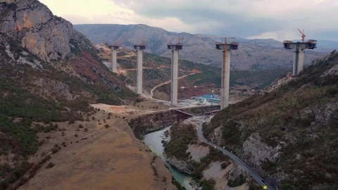 High Rise Road Construction Vídeo Stock 331973405