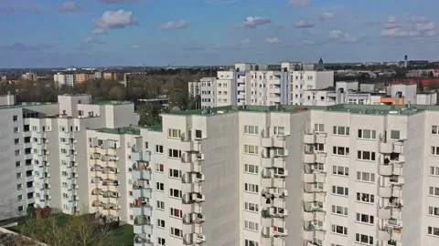 High rise settlement Stock Footage 150980679