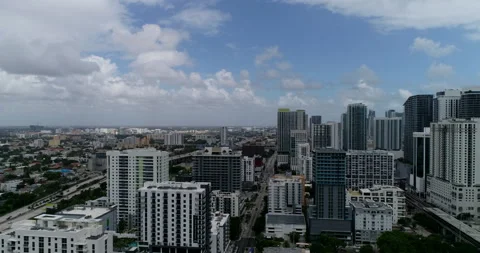 High Rises in downtown Miami Stock Footage 148959829
