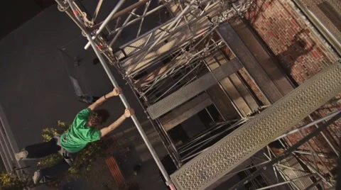 High Risk Backflip in Hight Stock Footage 58007027