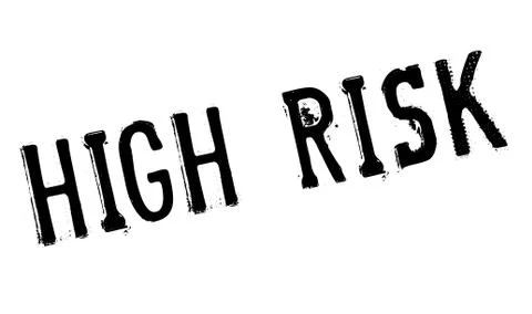 High Risk rubber stamp Stock Illustration