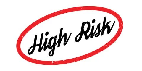 High Risk rubber stamp Stock Illustration