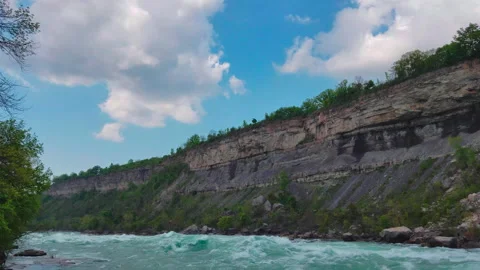 High river waves blue waters.4K Stock Footage 149220895