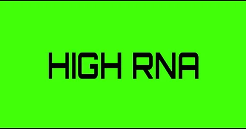 High RNA text green screen, masked glitched effect. Stock Footage 132622050