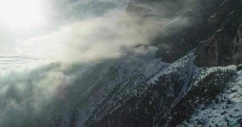 High rocks in the clouds Stock Footage 150664435