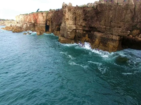High rocky coast 스톡 동영상 73429719