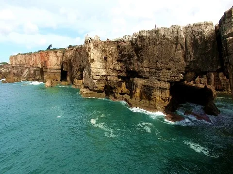 High rocky coast 스톡 동영상 73429993