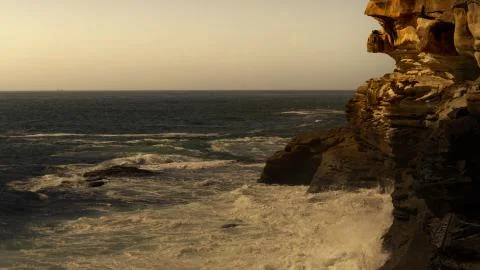 High rocky oceanfront Stock Photos