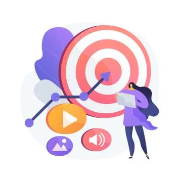 High ROI content abstract concept vector illustration. イラスト素材