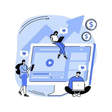 High ROI content abstract concept vector illustration. イラスト素材