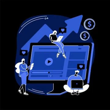 High ROI content abstract concept vector illustration. Illustrazione stock