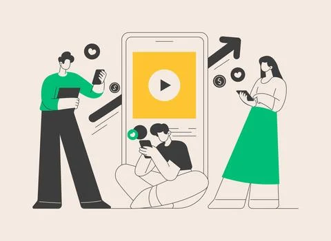 High ROI content abstract concept vector illustration. Illustrazione stock