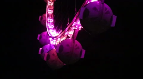 High Roller Ferris Wheel in Las Vegas Closeup Stock Footage 57249976