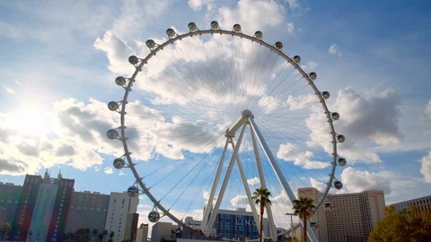 High Roller in Las Vegas Video stock 105423653