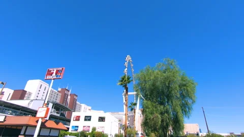  The High Roller observation wheel, giant ferries wheel on the Las Vegas Strip.  Stock Footage 166019390